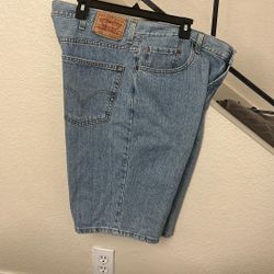 MENS LEVIS LEVI’S 505 JEAN DENIM SHORTS SZ 40”  PREOWNED 