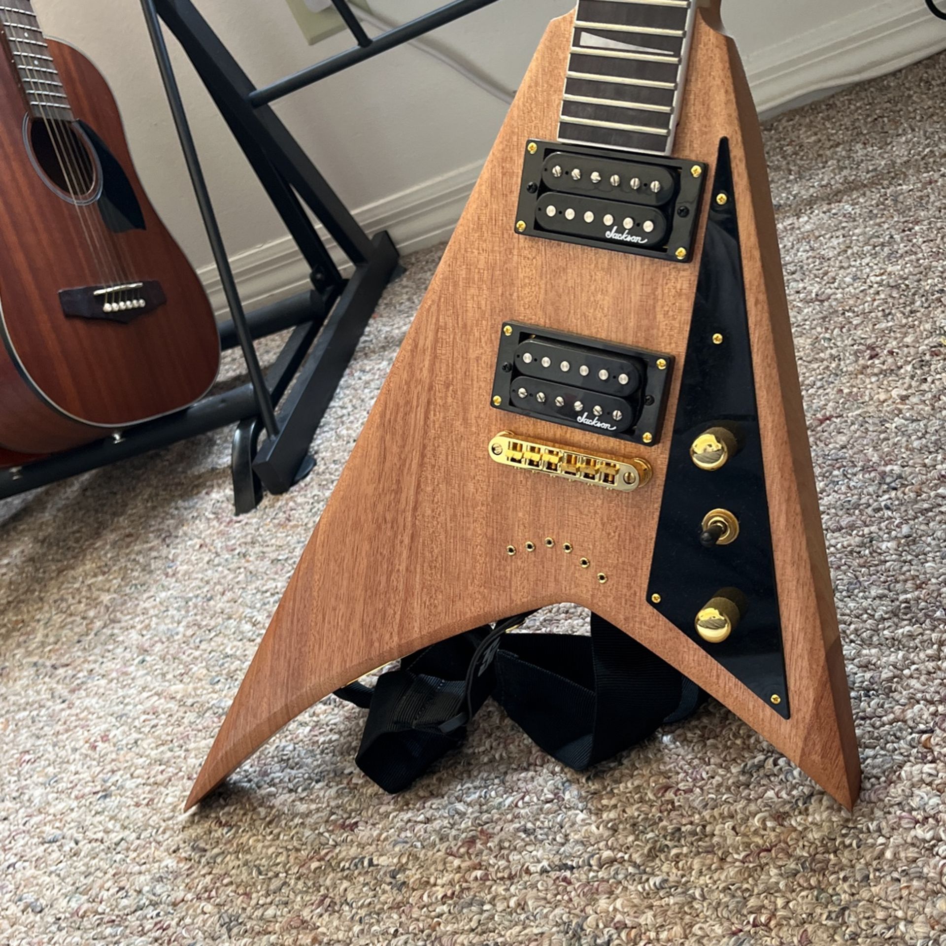 Jackson Rhoads wood electric guitar