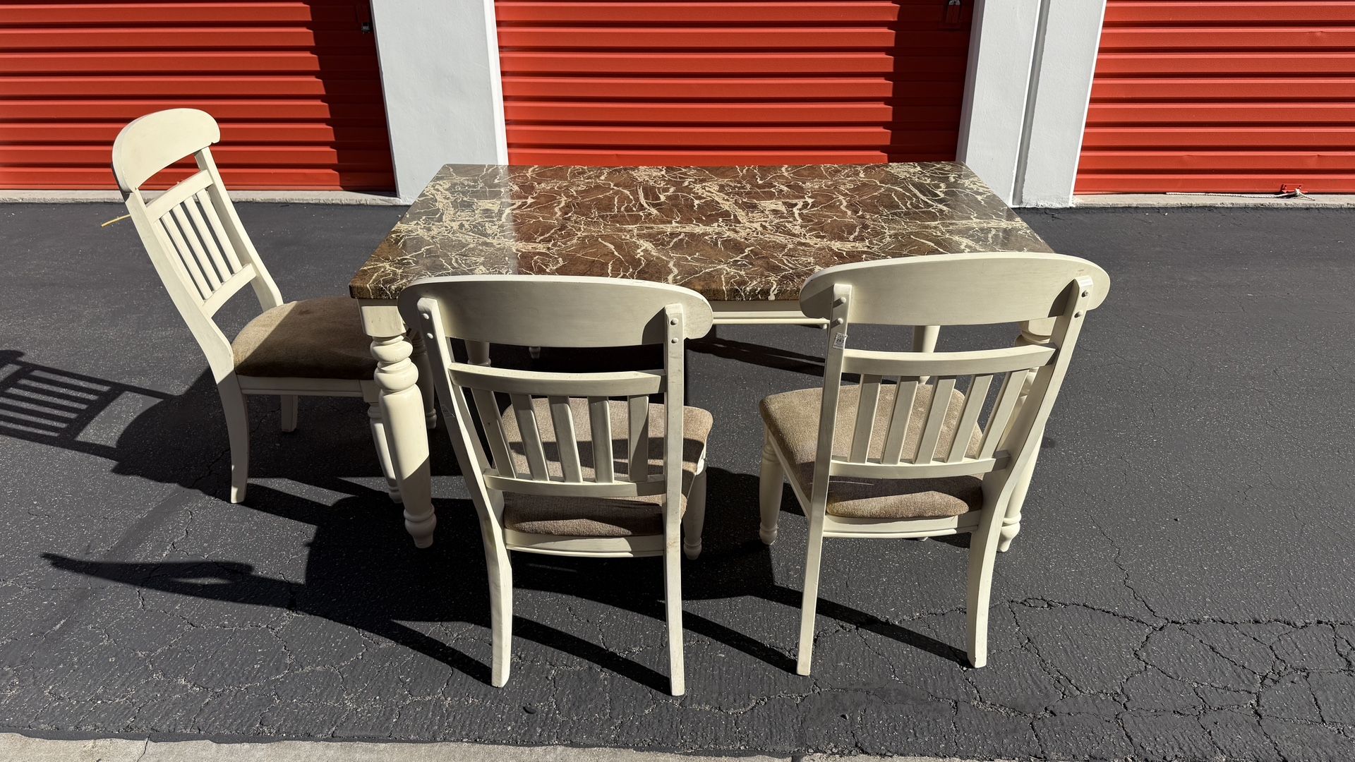 Dining Table 3 Chairs With Bench