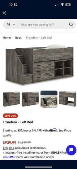 Ashely’s Twin Size Loft Bed