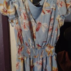 Blue flower dress