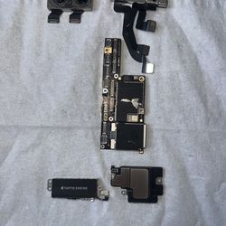 iPhone X Parts Lot – Cameras, Logic Board (iCloud Locked), Screen, Housing, Charging Port