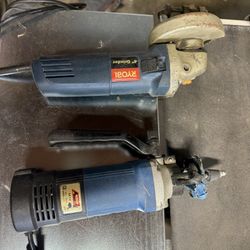 Ryobi Angle Grinder & American Force Sheet Metal Nibbler 