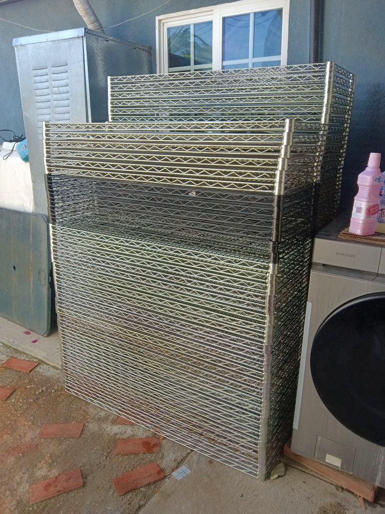 Trinity Chrome 5 Tier Rolling Steel Wire Shelving