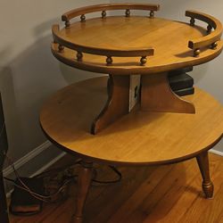 Mid Century Two Tier End Table