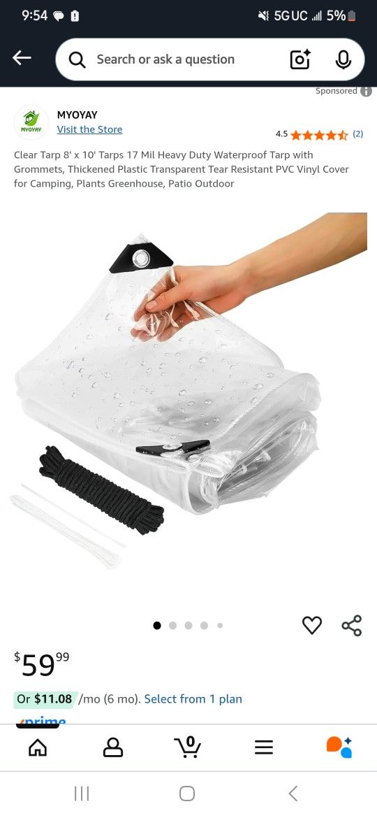 Clear Tarp