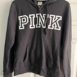 Hoodie Sweater PINK Color Black Good Condition Medium Size