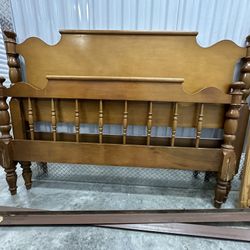 Solid Wood Full Sized Bed Frame 