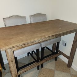 Hightop Kitchen Table With Chairs And Bench