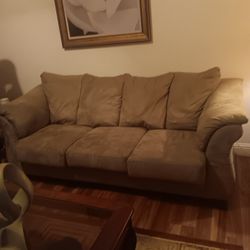 Tan couch and love seat Needs Light Cleaning $250 OBO 