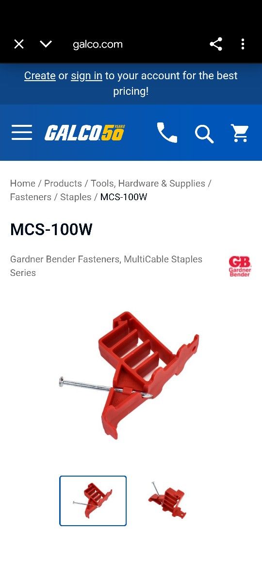 Multi Cable Staples Box Of 300 Piece 