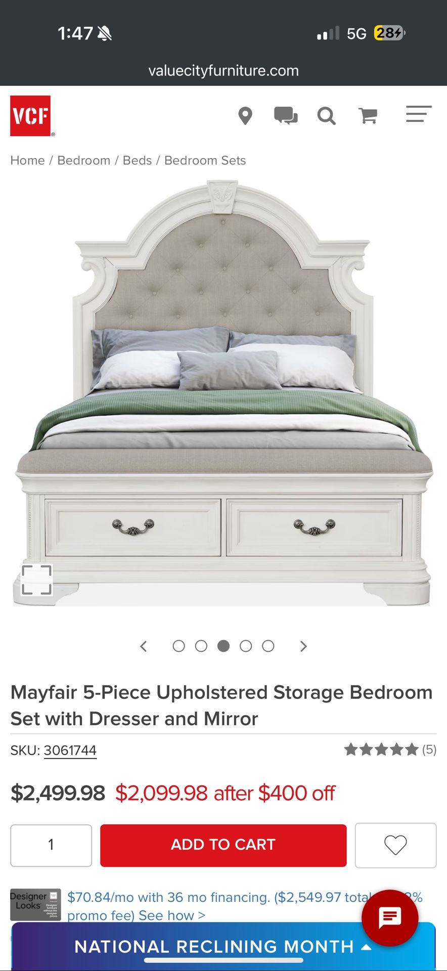 Like new Bedroom Set