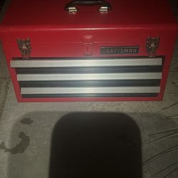 Craftsman Red Tool Box With Hand Tools