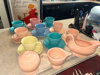 Fiestaware Cups & Saucer + More