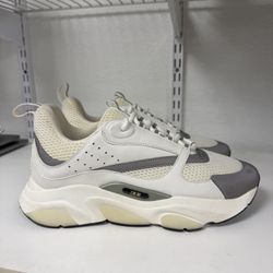 Dior B22 White Silver Size 10.5 100% Real Authentic! 
