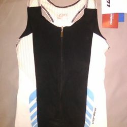 LG Louis Garneau triathlon Jersey Vorttice Coldblack WOMENS medium M Tri spinning cycling jersey road bike Bicycle gear