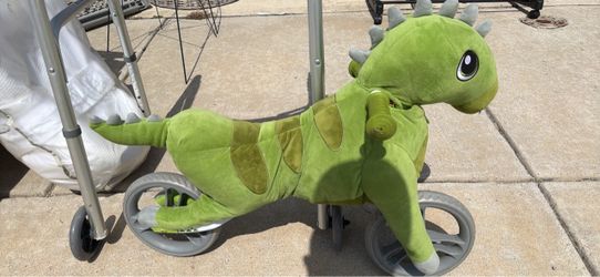 Green Dinosaur Kids Ride-On Toy