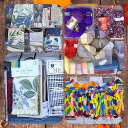 Craft Materials YARNS, PAPER, UPHOLSTERY FABRIC BOOKS, Embroidery THREAD