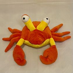 Kohls Cares The Pout Pout Fish Orange Yellow Crab Plush Stuffed Animal Toy.
