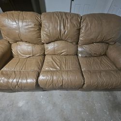 Leather Couch, Love Seat & Recliner