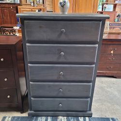 GREY TALL DRESSER 