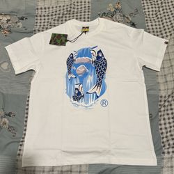 BAPE koinobori waterfall Ape head tee 
