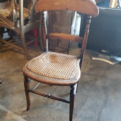 Antique Cane Bottom Chair