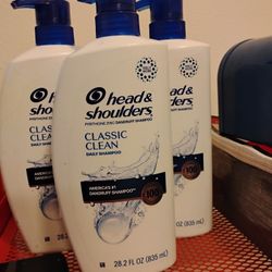 3 Bottles Of Brand New(Never Used) 28 Ounce, HEAD AND SHOULDERS SHAMPOO