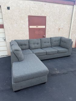 WITH DELIVERY sectional couch gray