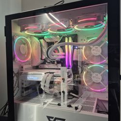 White Gaming Desktop Computer PC FHD QHD RTX 3070