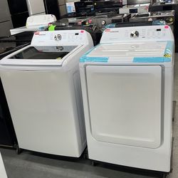 Samsung set washer 4.5 cu ft and dryer 7 cu ft