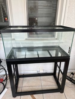 40 Gallon Aquarium Tank with Metal Stand