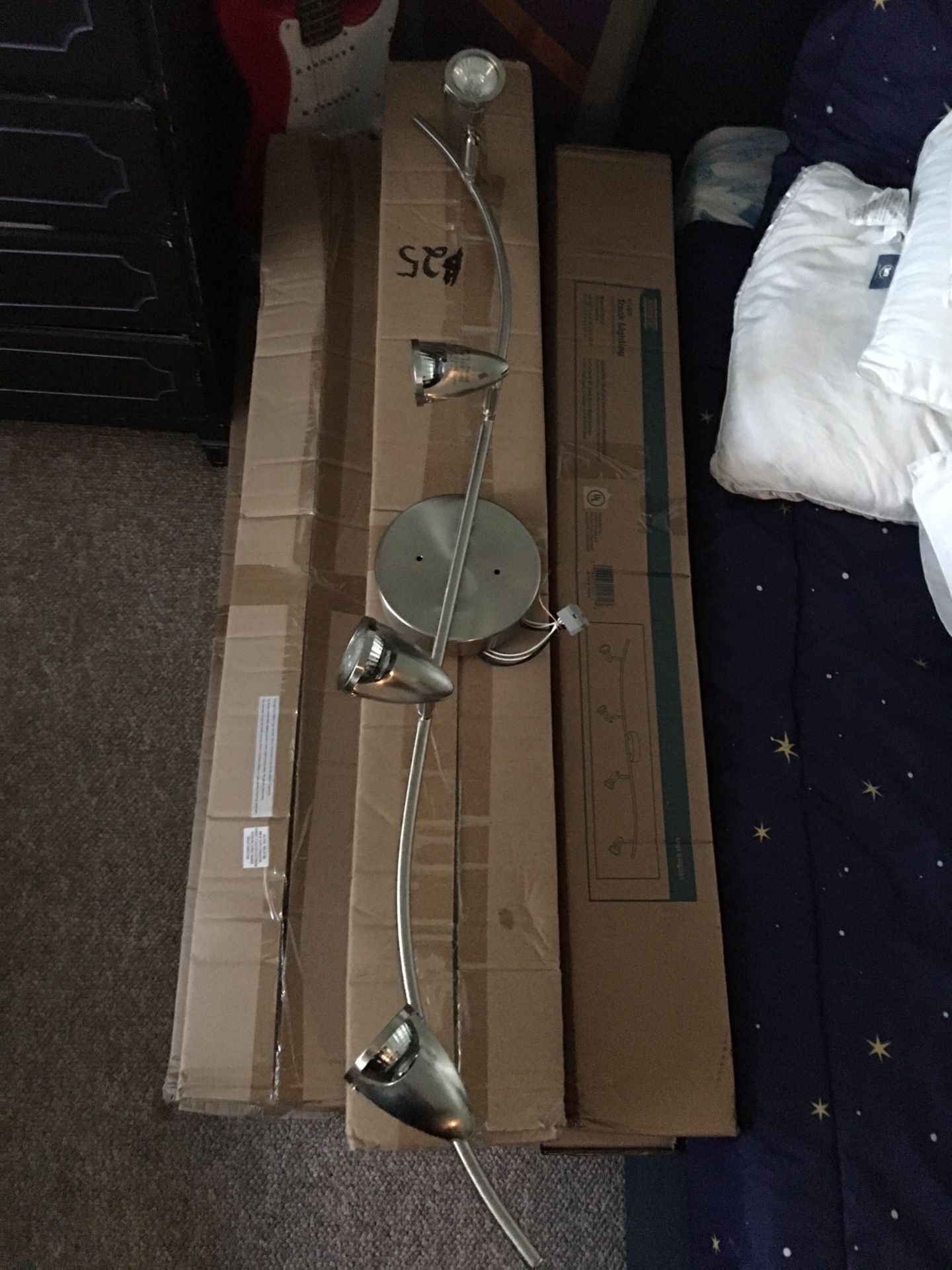 New in box 4 Light Track Lighting With Hardware