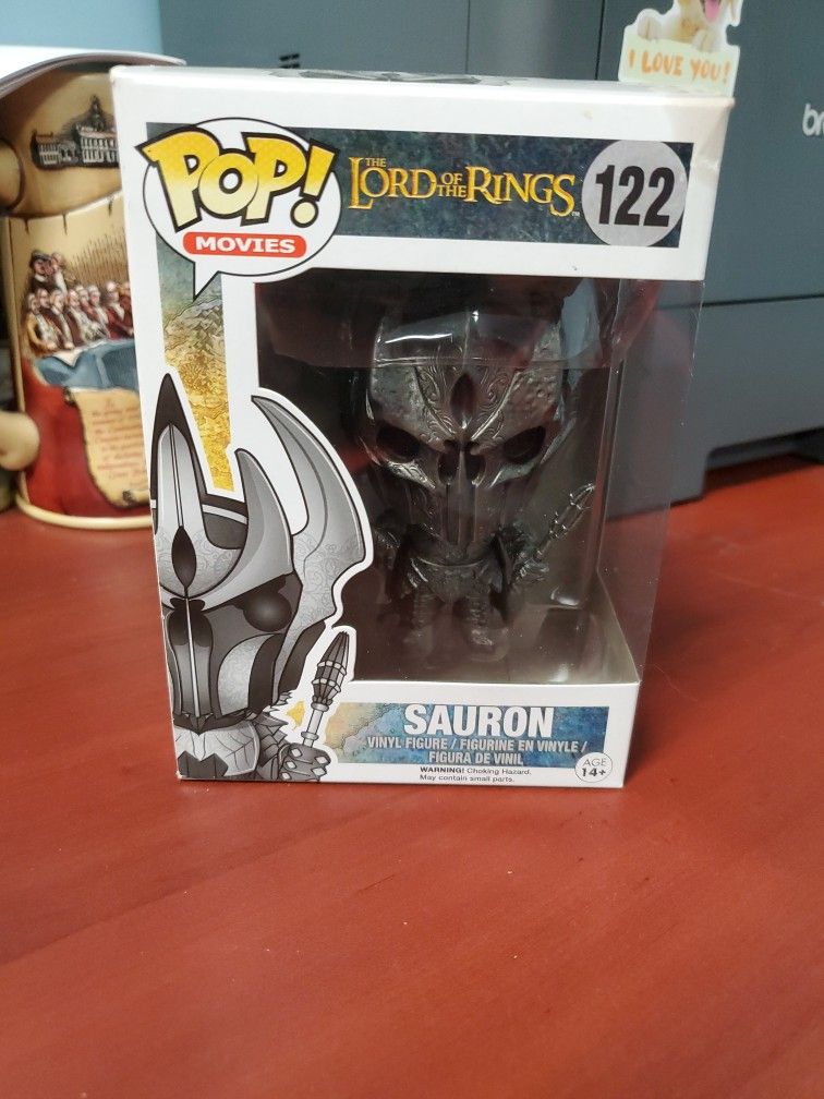 NIB Sauron Lord Of The Rings Pop Movie Figure