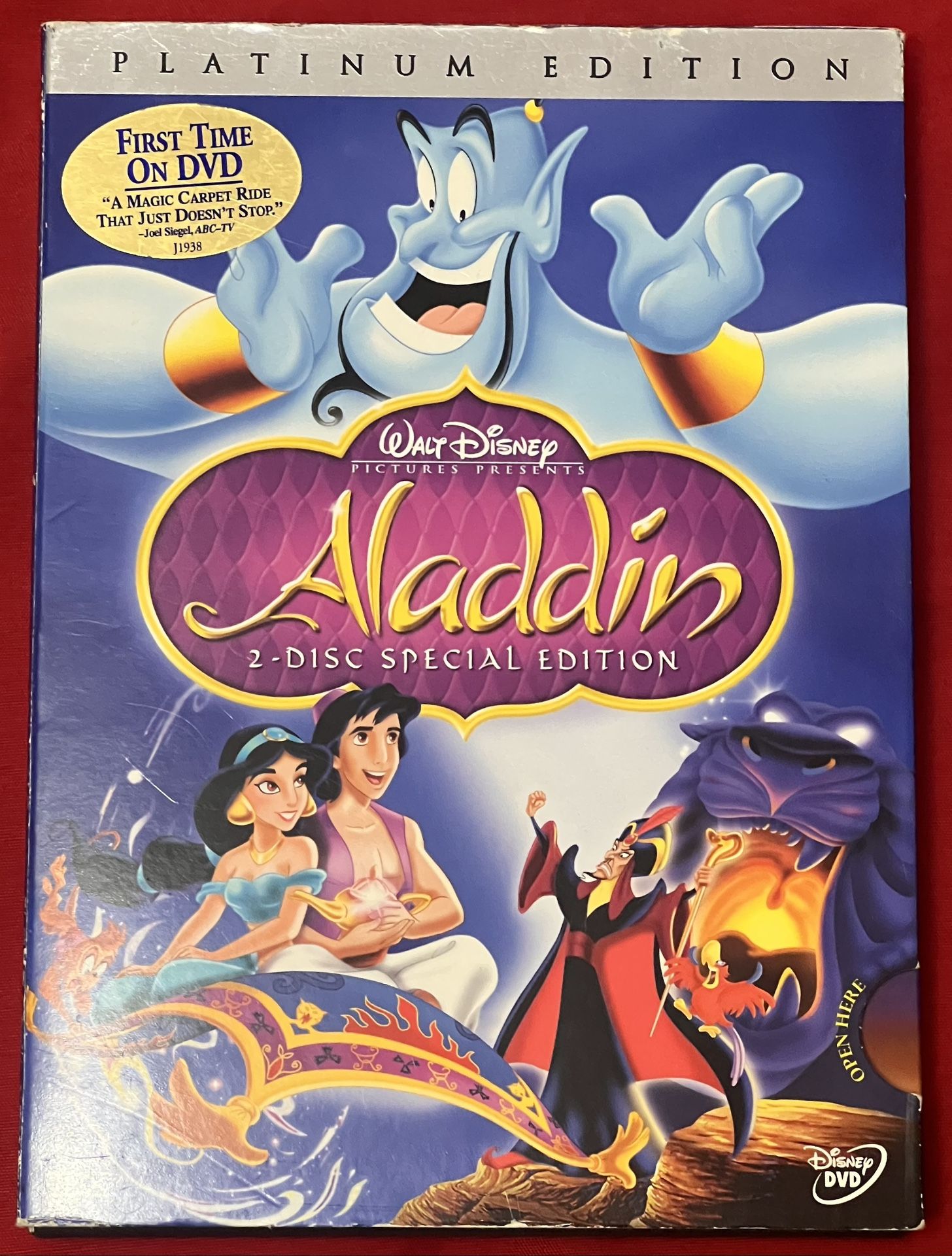 Walt Disney Aladdin DVD