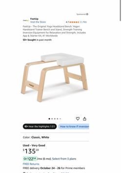 FeetUp Yoga Headstand Bench