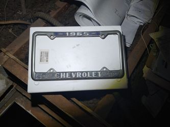 1965 Chevy License Plate Cover