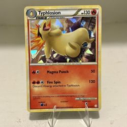 2010 Holo Typhlosion Pokemon Card