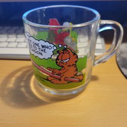 Vintage Garfield McDonald's Glass Mug 1(contact info removed) 1980