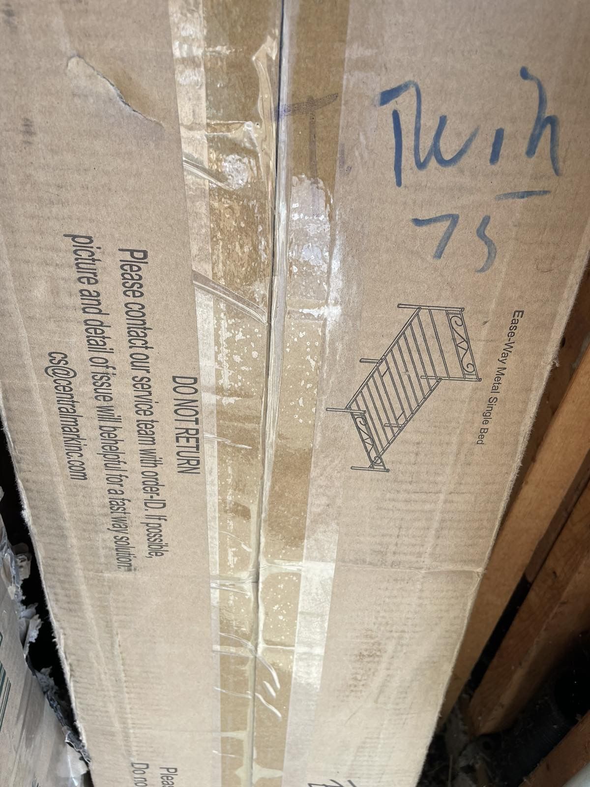 New Twin Size Platform Bed Frame With Headboard