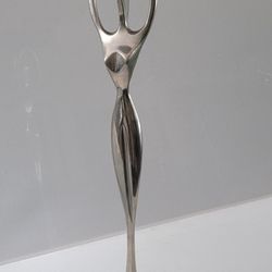 ART DECO WOMAN CANDLESTICK 