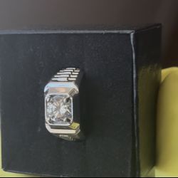 Ring VVS Moissanite Diamond Sz 9