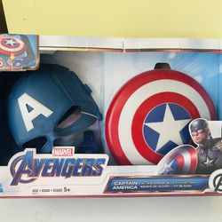 Marvel Avengers: Captain America Kids Toy Action Figure Armor Set for Boys and Girls, 3 Pieces