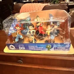 Luca Figurine Set Of 6 Characters By Disney Pixar. NEW in box