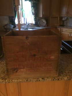 Vintage Simpson Spring Bottle Box