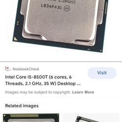 Intel I5 8500t Coffee Lake