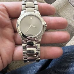 Movado MENS Elegant Silver Face 