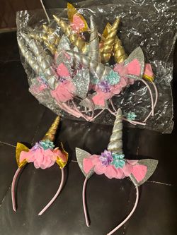 Unicorn Horn Headbands Bulk Lot (14 total)