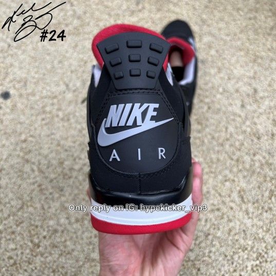 Jordan 4 Retro Bred 14 Size 4 to 13
