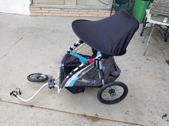 Jogger single seat bicycle cart w shade Allen sports
